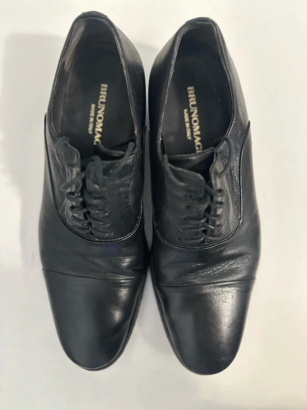 Bruno Magli / Maioco Cap Toe Oxfords - Black Mens Oxford - Size 7.5